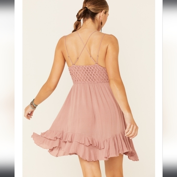 Free People Adella Slip Dress in  Ballet Rose• XS - Picture 4 of 13